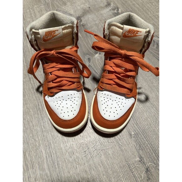 Nike Air Jordan 1 Mid GS “Team Orange/White” CU0449-101 Size 13C Kids - Picture 4 of 7